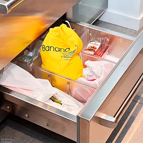 Banana Bag Yellow Products Bag - Fruit and Vegetable Storage Magic Bag Fruit Organizer for Refrigerator Reusable Grocery Bags - Washable Storage Bag Potato Sack Reusable Food Saver Bags Seed Sack Bags