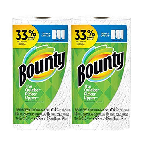 Bounty Select-A-Size, 2-ply 114 sheets Paper Towel Big Roll - White - 2-Pack