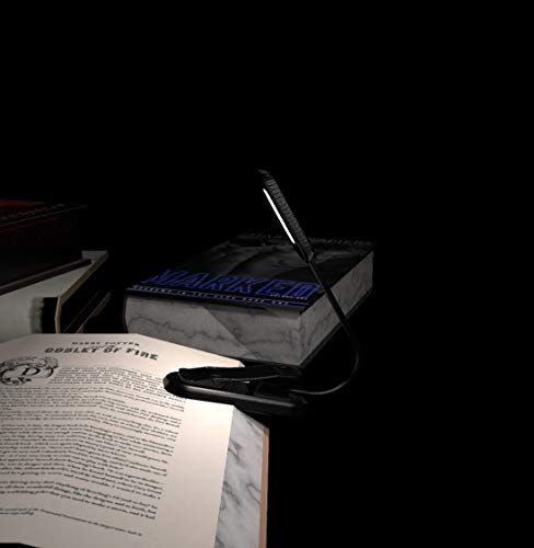 ZYK Book Light, 12 LED USB Rechargeable Reading Light with 3-Level Brightness for Eye Protection Night Reading Lamp