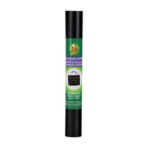 duck brand deco adhesive laminate shelf liner, chalkboard, 12 inches x 10 feet (283395) , black