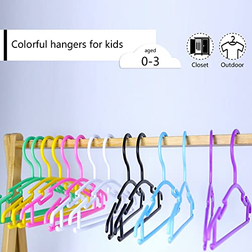 Baby Hangers for Closet - Baby Clothes Hangers 60 Pack Plastic Kids Hangers Clothing Infant Toddler Childrens Hangers White