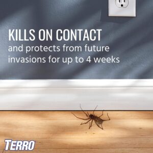 TERRO T2302-6 Spider Killer Spray for Indoors and Outdoors - Kills Spiders, Ants, Roaches, Scorpions, Ticks, Silverfish, and Other Insects