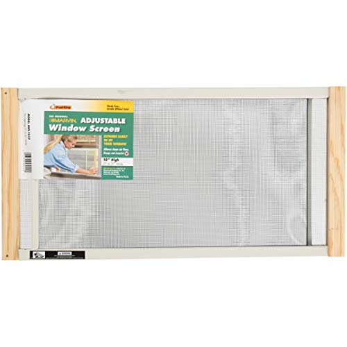 WB Marvin Frost King AWS1037 Adjustable Window Screen, 10in High x Fits 21-37in Wide