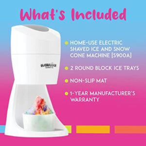 Hawaiian Shaved Ice S900A Shaved Ice and Snow Cone Machine, 120V, White