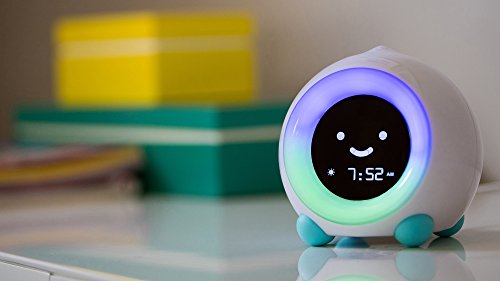 LittleHippo Mella Ready to Rise Children's Trainer, Alarm Clock, Night Light Sleep Sounds Machine (Arctic Blue), Standard