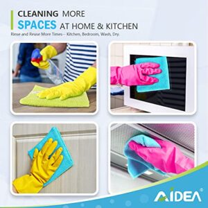 AIDEA Microfiber Cleaning Cloths-24Pack, Softer Highly Absorbent, Lint Free Streak Free for House, Kitchen, Car, Window Gifts(12in.x12in.)