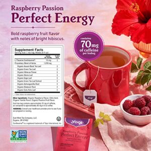 Yogi Tea - Energy Tea Variety Pack Sampler (3 Pack) - Sweet Tangerine Positive Energy, Raspberry Passion Perfect Energy, and Vanilla Spice Perfect Energy - Contains Caffeine - 48 Tea Bags