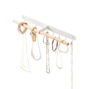 yamazaki home 2513 wall accessory rack, one size, white