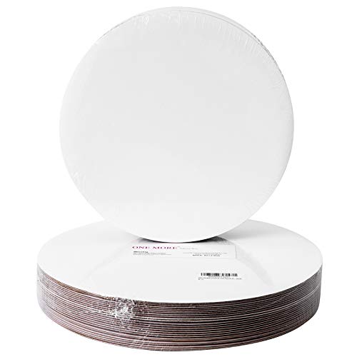 [25pcs] 10" White Cakeboard Round,Disposable Cake Circle Base Boards Cake Plate Platter 10 inch,Pack of 25