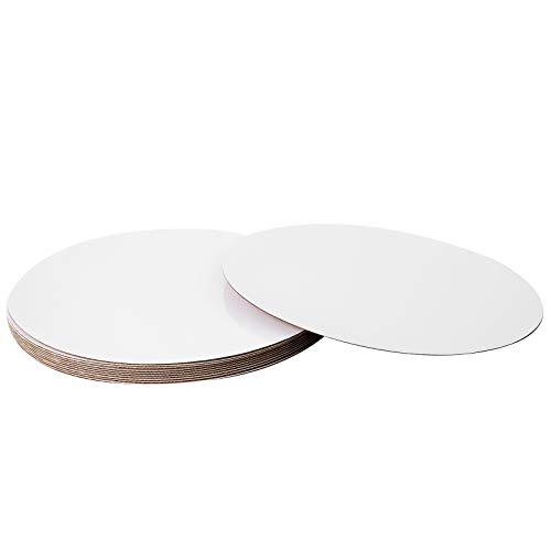 [25pcs] 10" White Cakeboard Round,Disposable Cake Circle Base Boards Cake Plate Platter 10 inch,Pack of 25