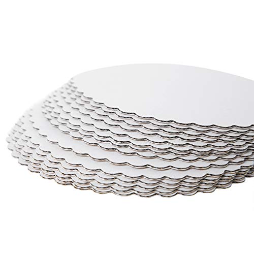 [25pcs] 10" White Cakeboard Round,Disposable Cake Circle Base Boards Cake Plate Platter 10 inch,Pack of 25