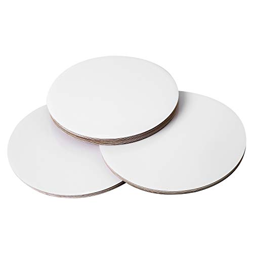 [25pcs] 10" White Cakeboard Round,Disposable Cake Circle Base Boards Cake Plate Platter 10 inch,Pack of 25