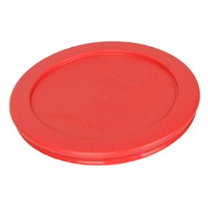 Pyrex Bundle - 3 Items: 7200-PC 2-Cup Red Plastic Food Storage Lids