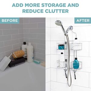 Zenna Home, Chrome Expandable Over-The-Shower Caddy