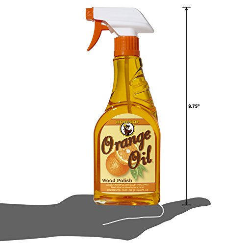 Howard Products ORS016 Orange Oil Wood Polish, 16 oz