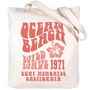 kimoli canvas tote bag cute beach bags aesthetic reusable grocery shopping bags book tote for women girls