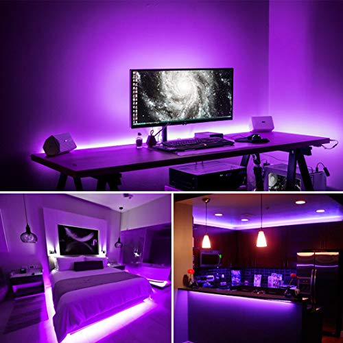 40 Foot Led Black Light Strip Kit, 720 Units Led, 12V Flexible Blacklight Fixtures, Non-Waterproof