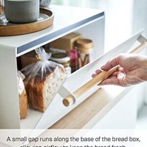 Yamazaki Home Tower bread boxes, One Size, White