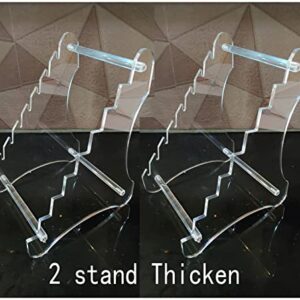 Clear Knife Display Rack Holder 8 Pcs,Thickening,2 Stand