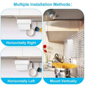 Paper Towel Holder Under Cabinet, Wall Mount Paper Towel Holder, Stainless Steel Paper Towel Holder, Hanging Paper Towel Holder for Kitchen, Kitchen Tissue Roll Holder Under Counter, Kulemax