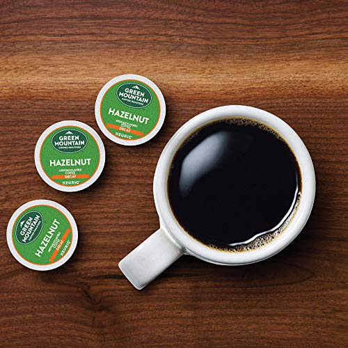 Green Mountain Coffee Roasters Hazelnut, Single Serve Coffee K-Cup Pod, Decaf, 12 Count (Pack of 6) (Packaging May Vary), 72 Count