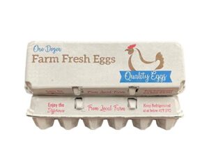 printed egg cartons blue/brown print design – 100 units