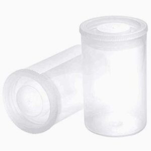 20 PCS Clear Plastic Film Canisters with Lids，35mm CaliberEmpty Camera Reel Containers,Storing of Small Personal and Household Items,Pills, Film, Keys, Coins, Art Beads and More Storage Containers