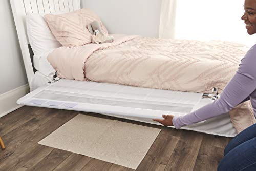 Regalo Hideaway 54-Inch Extra Long Bed Rail Guard, with Reinforced Anchor Safety System