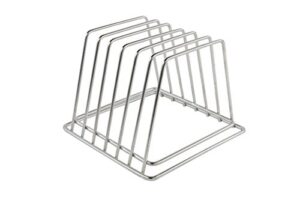 commercial cutting board rack – stainless steel, no rusting – holds 6 small boards