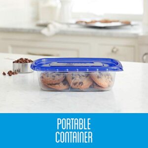 Ziploc Food Storage Meal Prep Containers Reusable for Kitchen Organization, Smart Snap Technology, Dishwasher Safe, Deep Rectangle, 2 Count