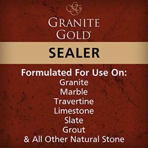 Granite Gold Water-Based Sealer Spray Protection for Granite, Marble, Travertine, Natural Stone Countertops, 24 Fluid Ounces, 1-Pack