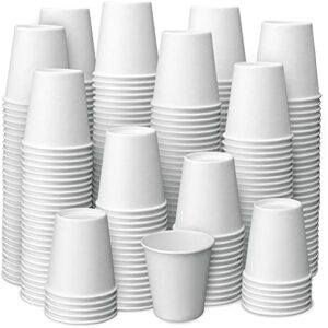 prestee 500 pack 3 oz paper cups – disposable cups | espresso cups | bathroom cups 3 oz paper | mouthwash cups | small paper cups | 3 oz bathroom cups 3 oz paper | small cups