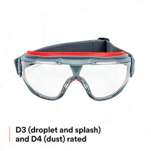 3M GoggleGear 500 Series GG501SGAF, Clear Scotchgard Anti-fog lens