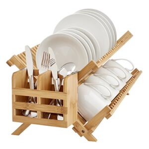 Helen’s Asian Kitchen Dish Rack Caddy, Natural Bamboo