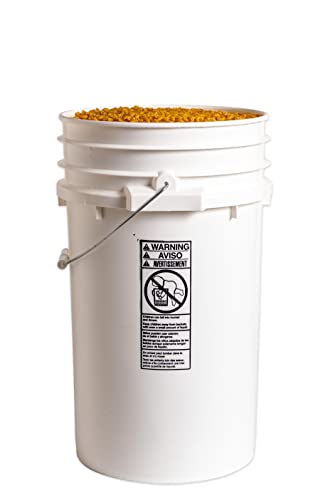 EPackage Supply 7 Gallon Plastic Bucket I Heavy Duty I Food Storage, BPA-Free I 90 Mil All Purpose Pail I Heavy Duty I White (1 Count)