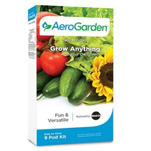 aerogarden grow anything seed pod kit for aerogarden hydroponic indoor garden, 9-pod