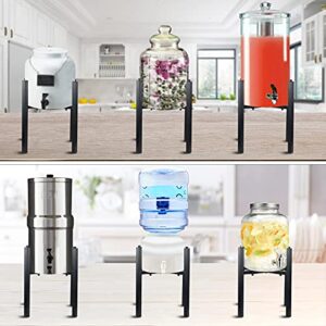 YiePhiot Water Filter Dispenser Counter Stand Beverage Drink Dispensers Stand Fits Countertop Gravity Water Dispensers (Adjustable Width 9.84'' Up to14.17'')