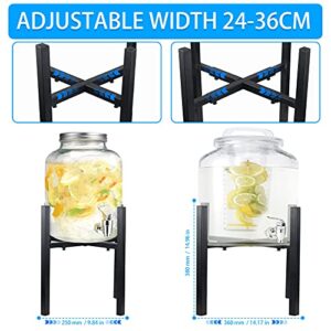 YiePhiot Water Filter Dispenser Counter Stand Beverage Drink Dispensers Stand Fits Countertop Gravity Water Dispensers (Adjustable Width 9.84'' Up to14.17'')