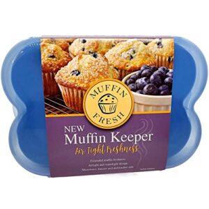 muffin fresh container (holds 6 muffins) – reusable muffin storage/muffin saver container – eco friendly – a shark tank product