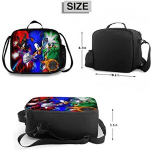 Cartoon Lunch Bag Insulated Lunch Box for Teens Students, Portable Large Capacity Bento Box for Boys Girls for Work Picnic School Travel