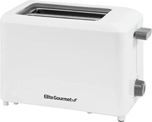 elite gourmet ect-1027 cool touch toaster, 7 toast settings cancel functions, slide out crumb tray, extra wide 1.5″ slots for bagels waffles specialty breads, puff pastry, snacks, white