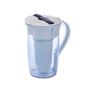 ZeroWater 10-Cup Round Water Filter Pitcher - NSF Certified 0 TDS Water Filter to Remove Lead, Heavy Metals, PFOA/PFOS, Improve Tap Water Taste