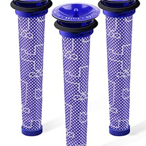 3Pack Replacement Pre Filters for Dyson - Vacuum Filter Compatible Dyson V6 V7 V8 DC59 DC58 Replaces Part 965661 01 (3 Pack)