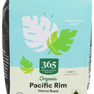 365 by Whole Foods Market, Coffee Pacific Rim Vienna Roast Organic Whole Bean, 24 Ounce