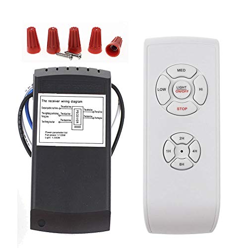 Universal Ceiling Fan Remote Control Kit, 3-in-1 Ceiling Fan Light Timing & Speed Remote, for Hunter/Harbor Breeze/Westinghouse/Honeywell/Other Ceiling Fan lamp