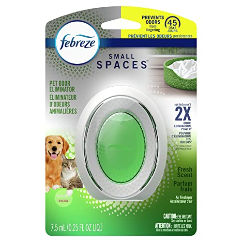 Febreze SMALL SPACES Pet Odor Fighter Air Freshener, Fresh, 3 count