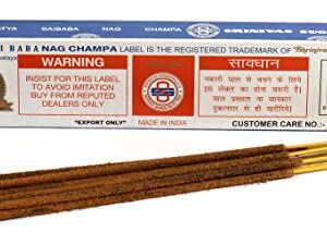 3 Packs Origional Satya Sai Baba Nag Champa Incense Sticks Joss Insence - Insense 15g Box NagChampa Agarbatti