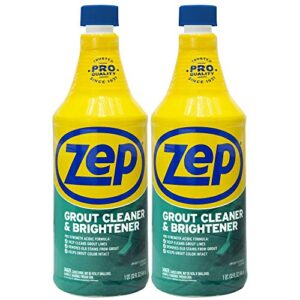 zep grout cleaner and brightener – 32 ounce (pack of 2) zu104632 – deep cleaning pro formula