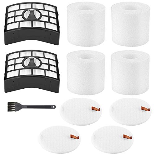 4+2 Pack NV752 AZ1002 Replacement Filters Set for Shark NV650 NV750 Series Shark Rotator Powered Lift-Away NV650, NV650W, NV651, NV652, NV750W, NV751, NV752, NV831, NV835, AX950, AX951, AX952, ZU632, AZ1000W, AZ1002, AZ1002BRN, Replaces XFF650 & XHF650