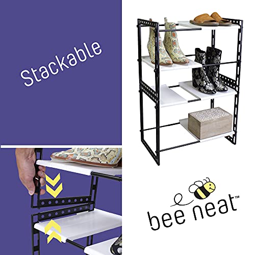 Bee Neat Under Sink Shelf Organizer for Bathroom or Kitchen - Kitchen Under Sink Organizers and Storage - 2 Tier Expandable Cabinet Storage